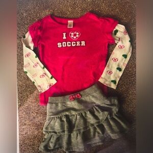 Gymboree girls skirt set (SZ 6-7)